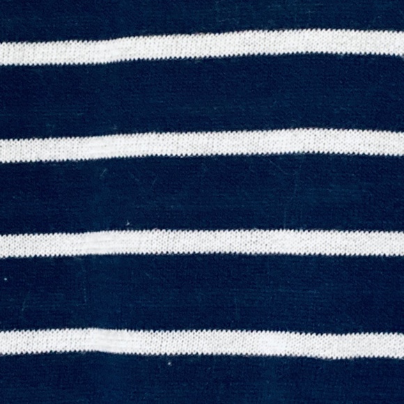 Nautical vibes Navy stripe Sweater sz M - Picture 4 of 7